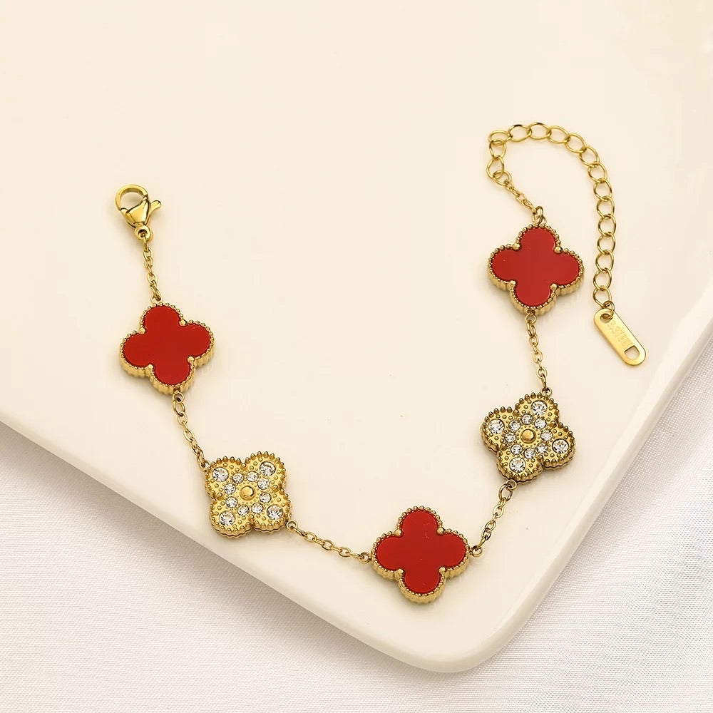 Double Toned Bracelet (Clover)