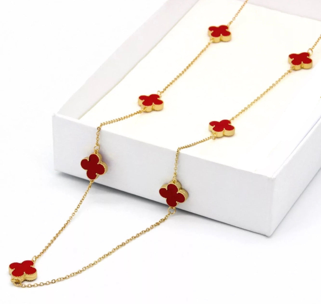 Long Clover Necklace