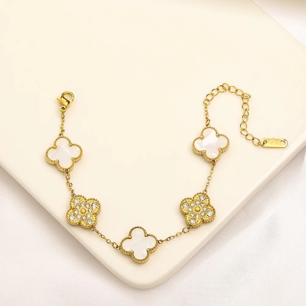 Double Toned Bracelet (Clover)