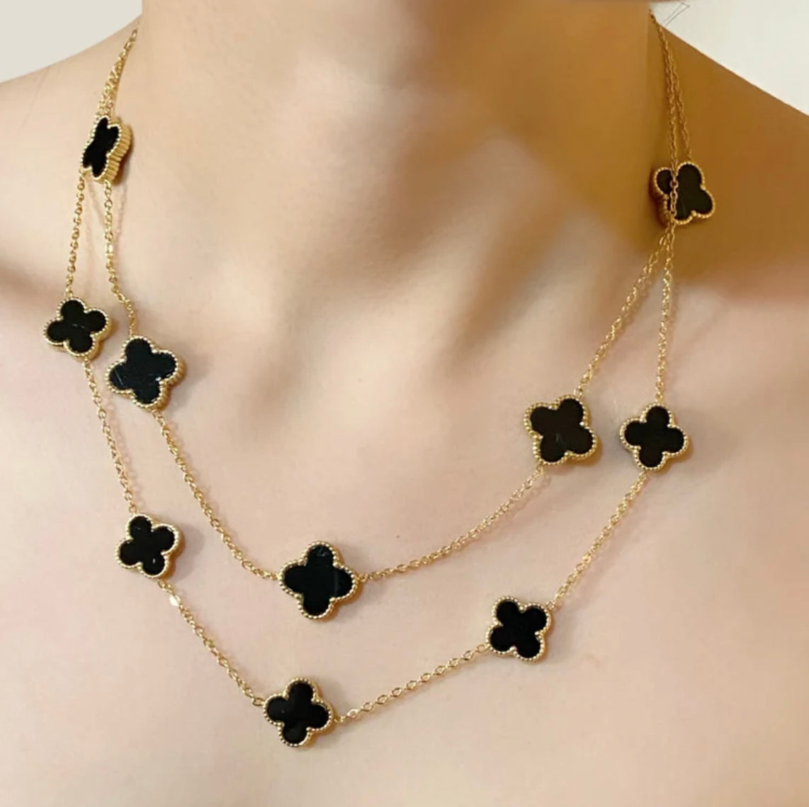 Long Clover Necklace