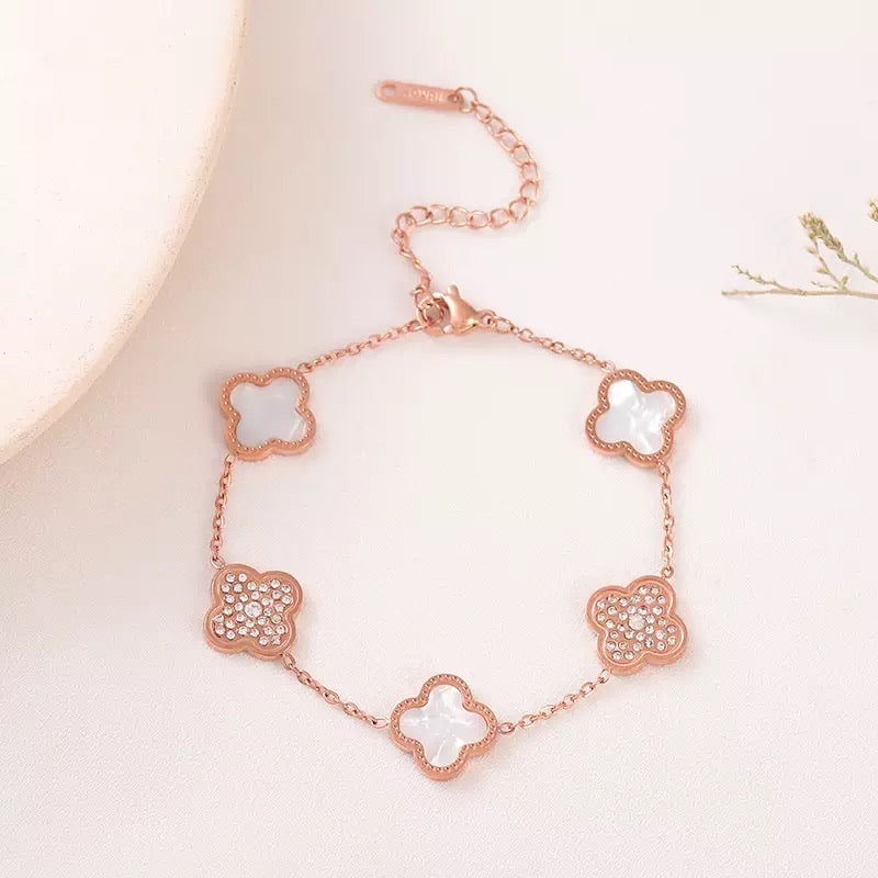 Double Toned Bracelet (Clover)