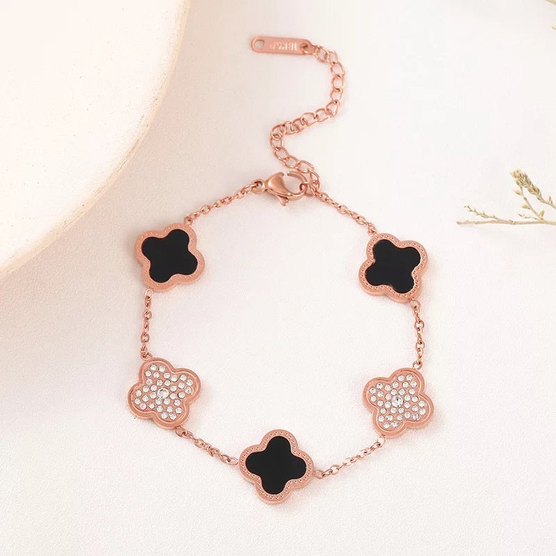 Double Toned Bracelet (Clover)