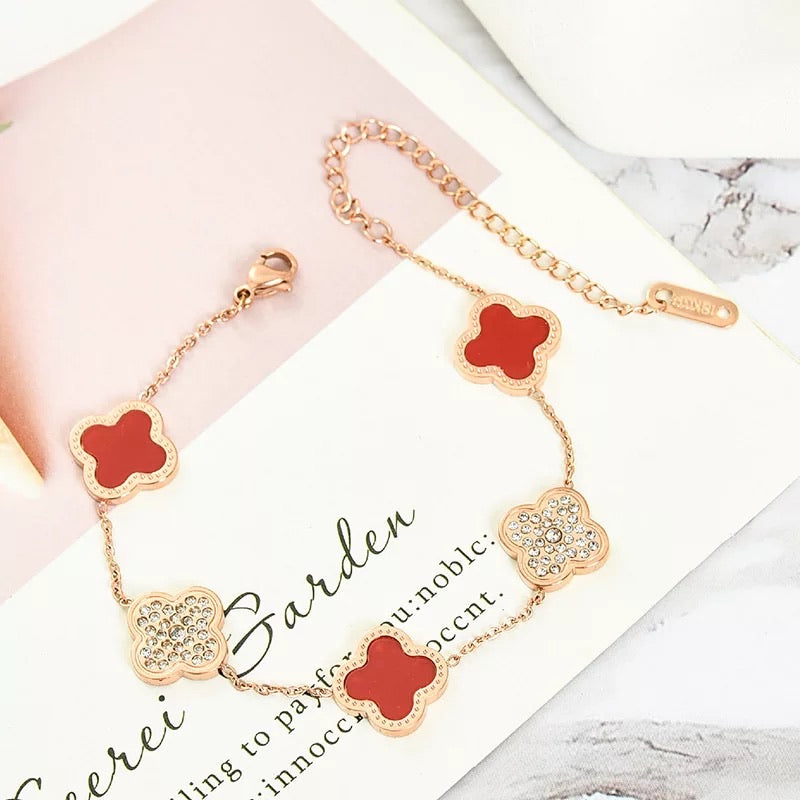 Double Toned Bracelet (Clover)