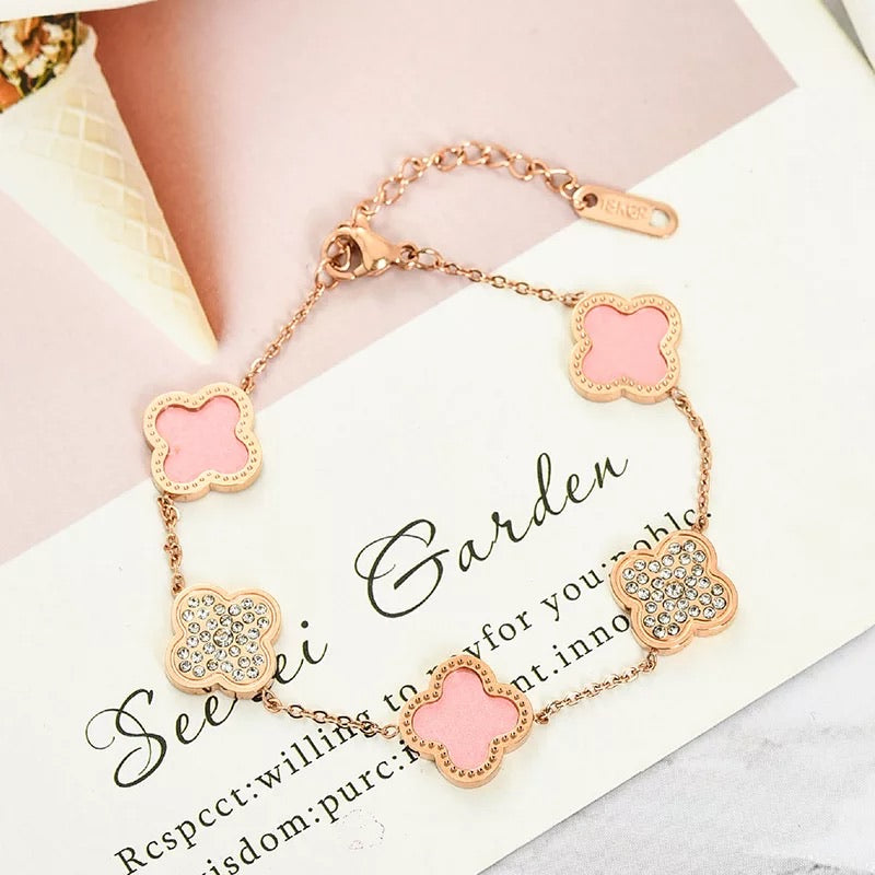 Double Toned Bracelet (Clover)