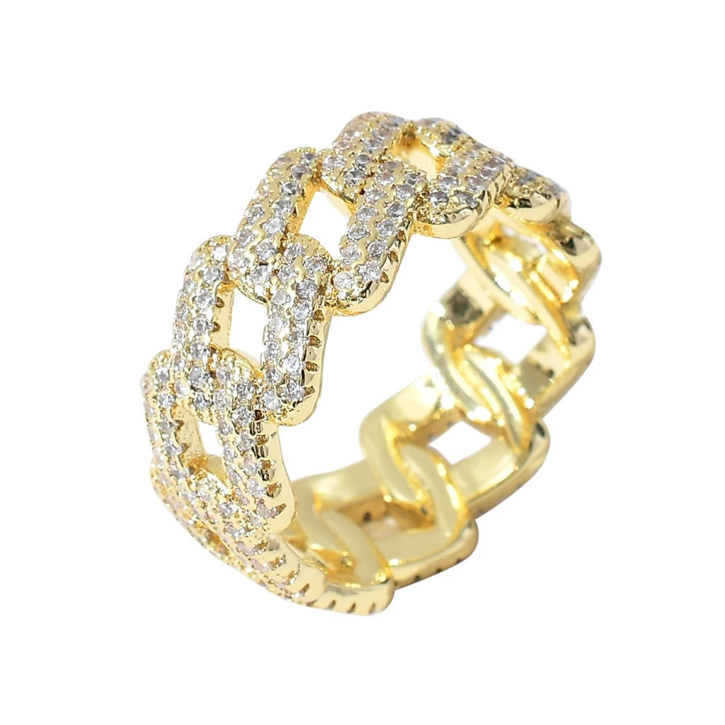 Cuban Link Ring - Square (Unisex)